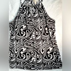 Michael Kors black and white spaghetti strap tank top.